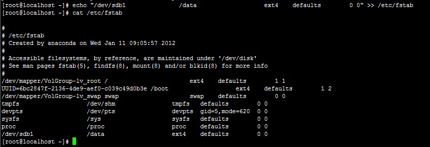 Centos如何挂载硬盘(VPS linux中添加硬盘)第5张-土狗李的博客,李强个人网站