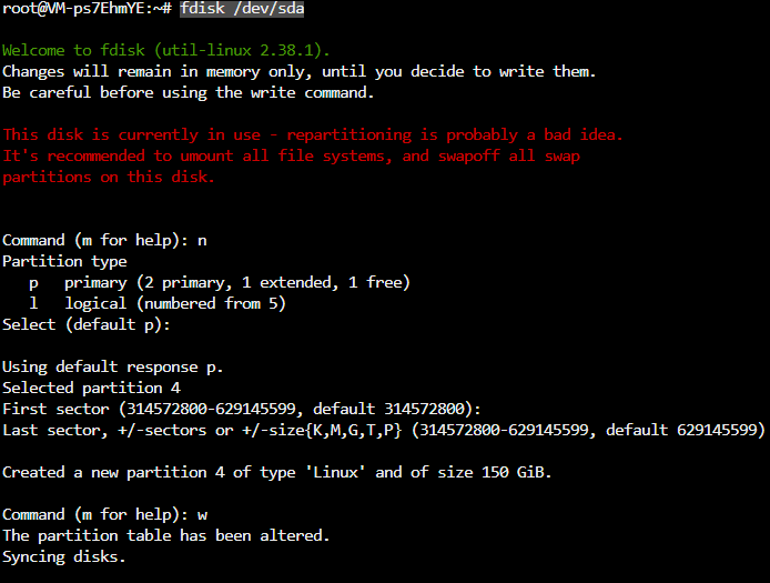 debian 12 磁盘空间扩容云服务器增加容量不是增加硬盘扩容lvm实战第3张-土狗李的博客,李强个人网站 debian 12 磁盘空间扩容云服务器增加容量不是增加硬盘扩容lvm实战 操作系统 第3张 debian 12 磁盘空间扩容云服务器增加容量不是增加硬盘扩容lvm实战 操作系统 第3张